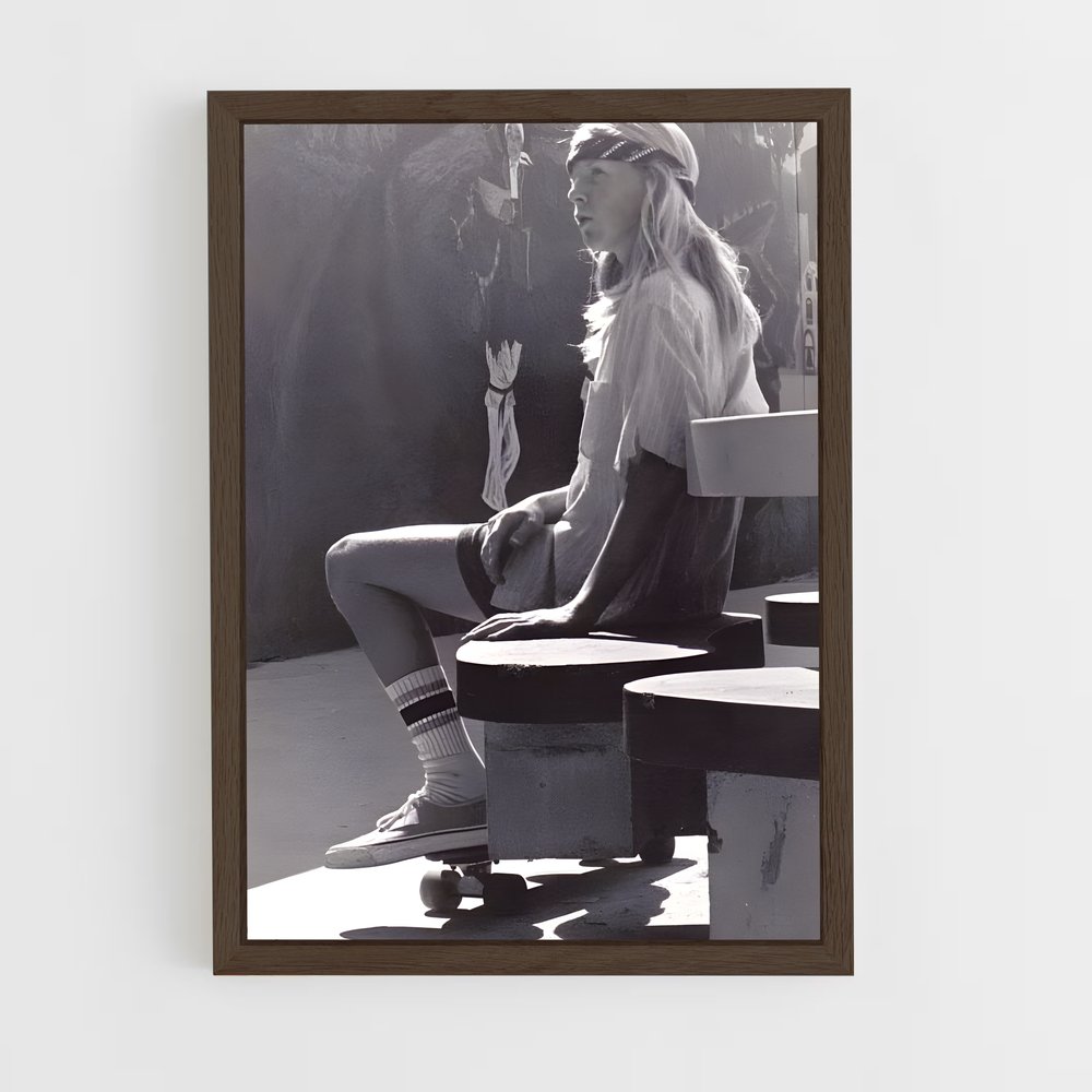 Poster Pause Ensoleillée – affiche Skateboard (vue 5)